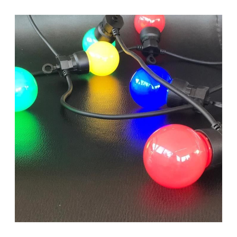 Solar light garland - LUMISKY - PARTY GUINGUETTE SOLAR - 5.70 m - 8 mo