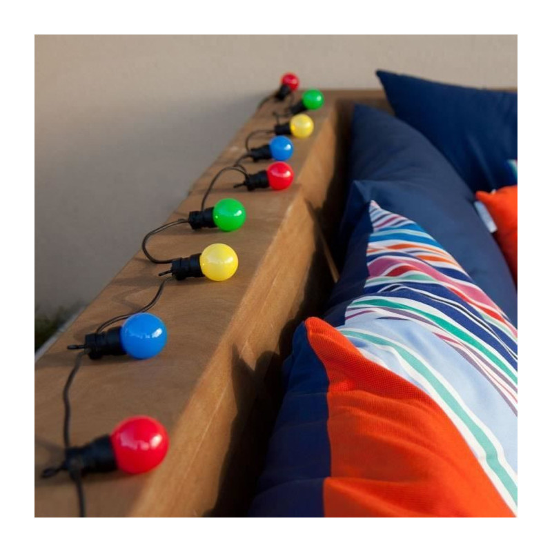 Solar light garland - LUMISKY - PARTY GUINGUETTE SOLAR - 5.70 m - 8 mo
