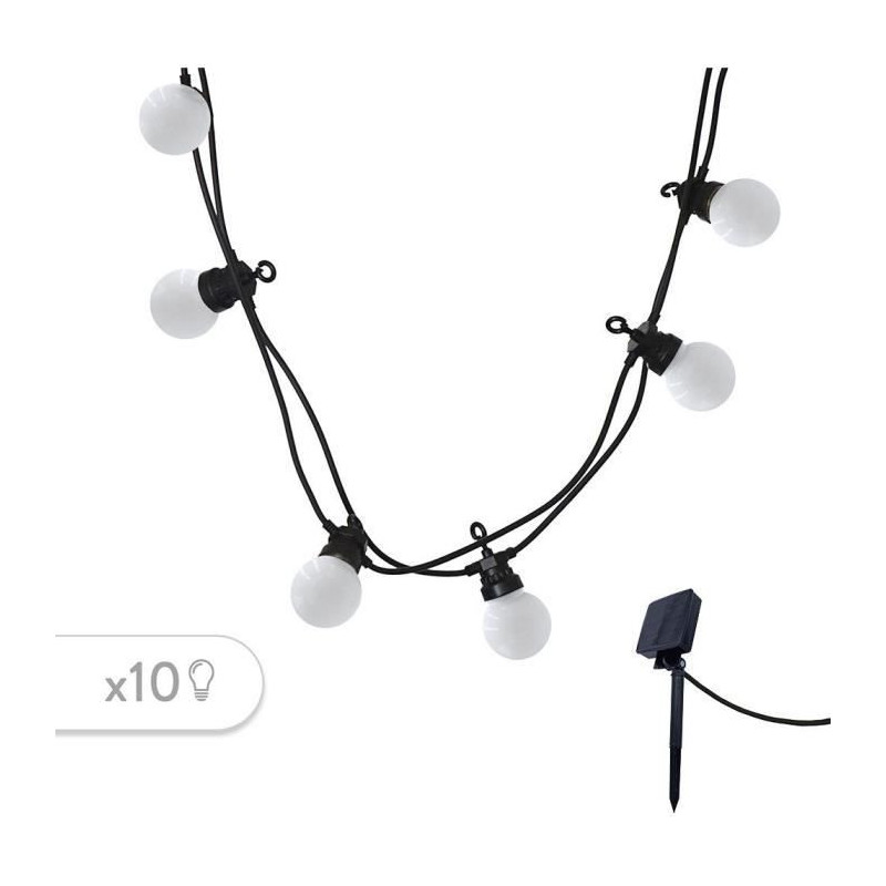 Solar light string - LUMISKY - PARTY MILKY SOLAR - 5.70 m - 8 modes -