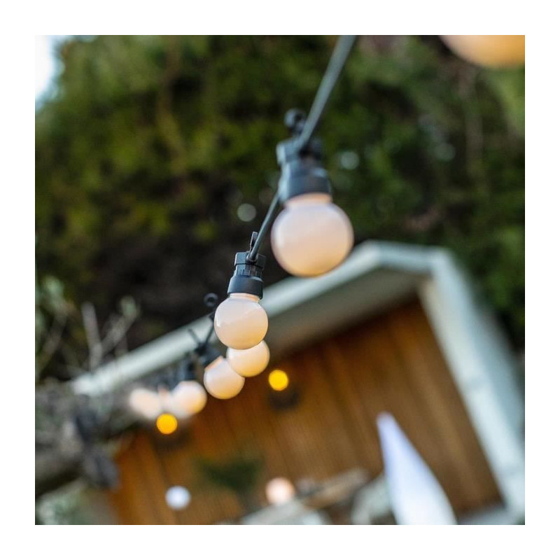 Solar light string - LUMISKY - PARTY MILKY SOLAR - 5.70 m - 8 modes -