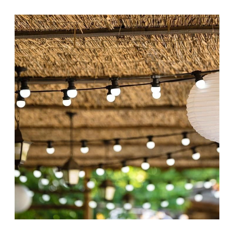 Solar light string - LUMISKY - PARTY MILKY SOLAR - 5.70 m - 8 modes -