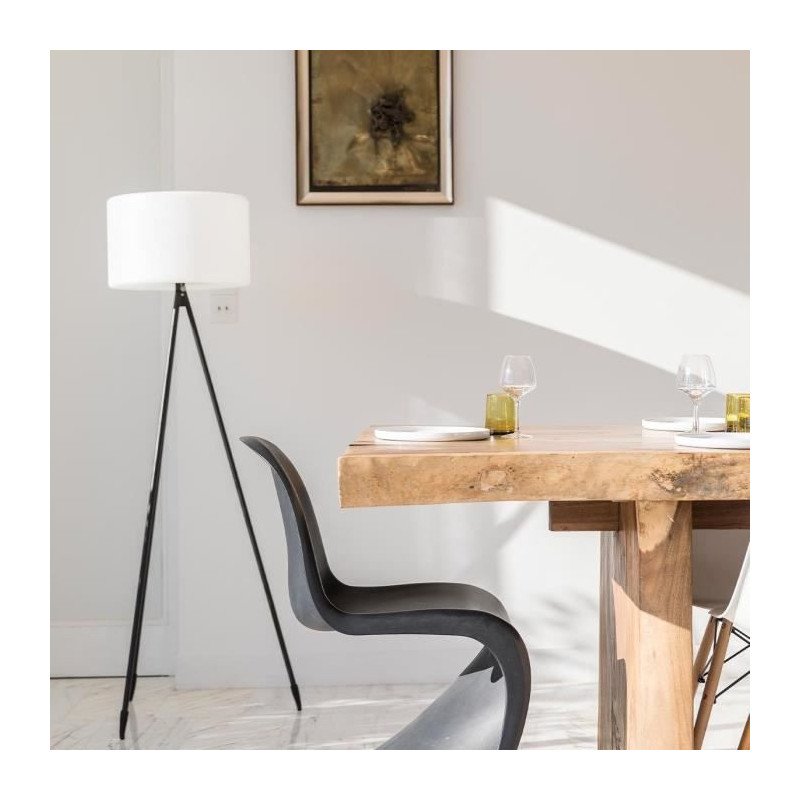 Wireless floor lamp - LUMISKY - TAMBOURY - H150 cm - Dimmable multicol