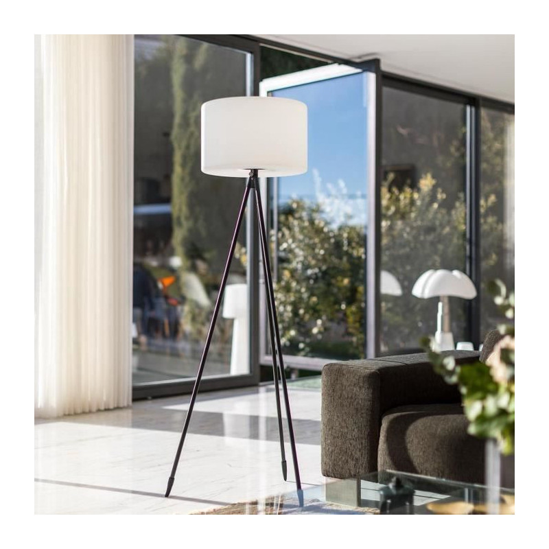 Wireless floor lamp - LUMISKY - TAMBOURY - H150 cm - Dimmable multicol