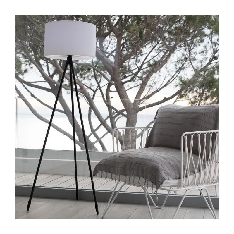 Wireless floor lamp - LUMISKY - TAMBOURY - H150 cm - Dimmable multicol