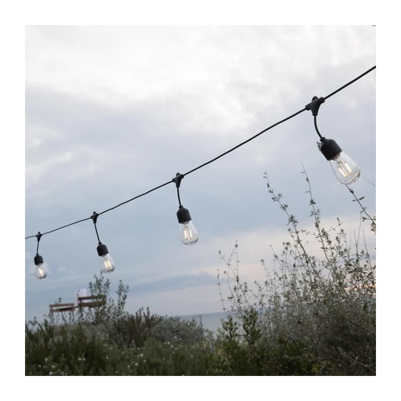 Solar light garland - LUMISKY - MAFY SOLAR - 6.50 m - 10 vintage filam