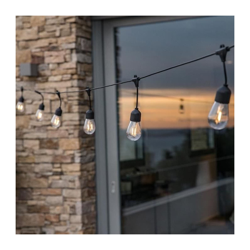 Solar light garland - LUMISKY - MAFY SOLAR - 6.50 m - 10 vintage filam
