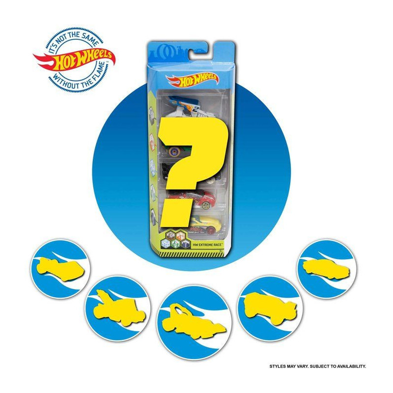 HOT WHEELS - Box of 5 Cars - Random Model
