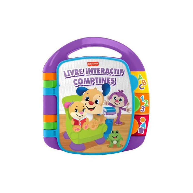 FISHER-PRICE - Interactive Book Nursery Rhymes Puppy - 6 months and +