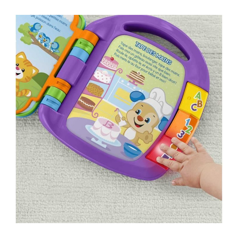FISHER-PRICE - Interactive Book Nursery Rhymes Puppy - 6 months and +