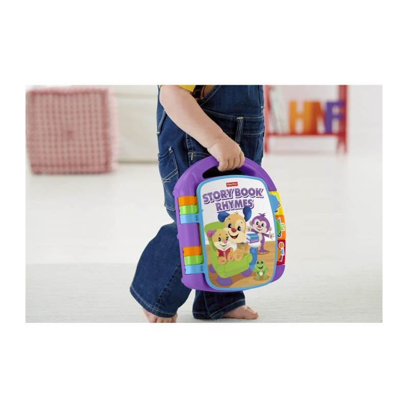 FISHER-PRICE - Interactive Book Nursery Rhymes Puppy - 6 months and +