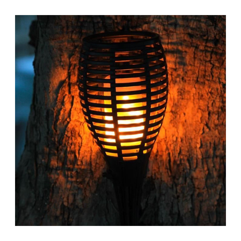 LUMI GARDEN Maity Sun solar torch - Flame effect - LED - H 80 cm - War