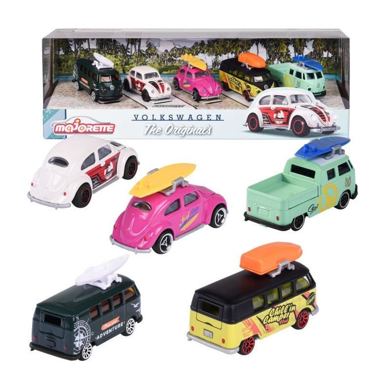 Set of 5 Volkswagen The Originals metal cars