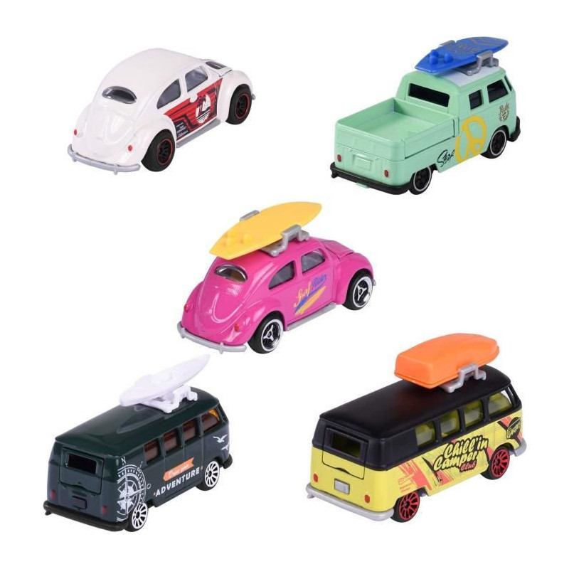 Set of 5 Volkswagen The Originals metal cars