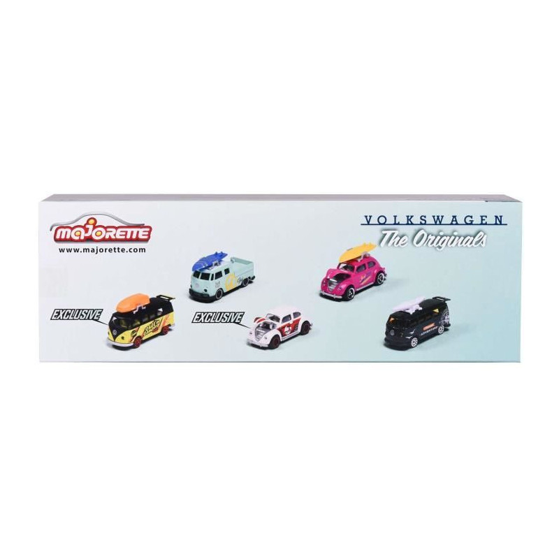Set of 5 Volkswagen The Originals metal cars