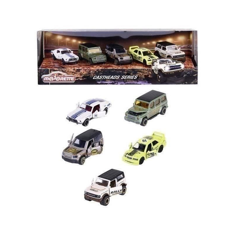 Majorette - Castheads Magazine Box Set - 5 metal vehicles - Opening pa