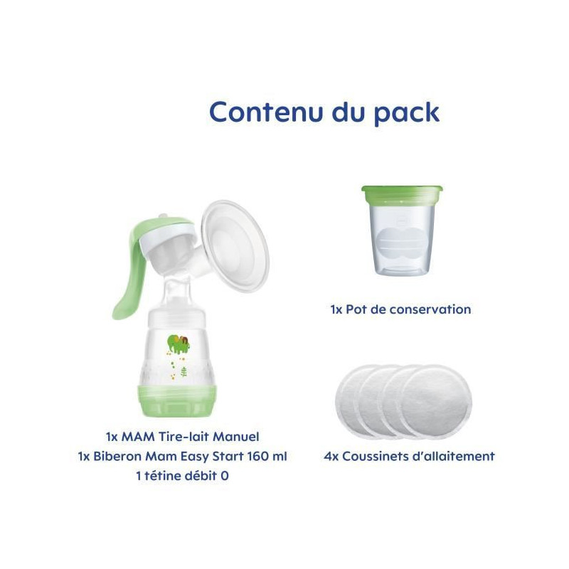 MAM Manual Breast Pump Kit + Breastfeeding Kit