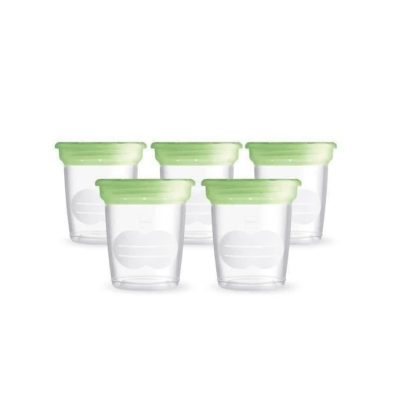 MAM Storage Pots 120ml - Pack of 5 - Transparent