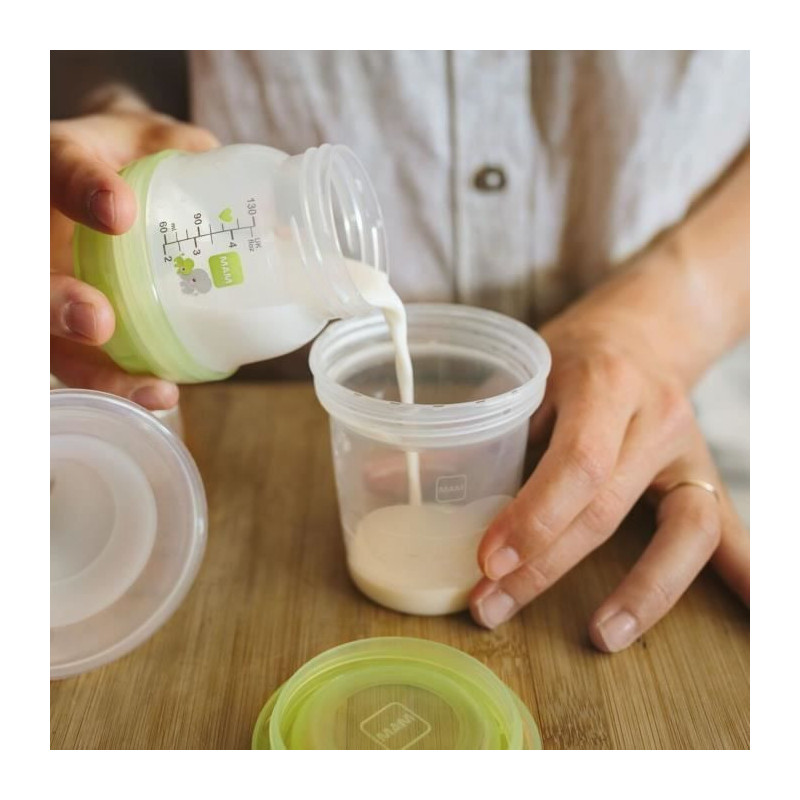 MAM Storage Pots 120ml - Pack of 5 - Transparent