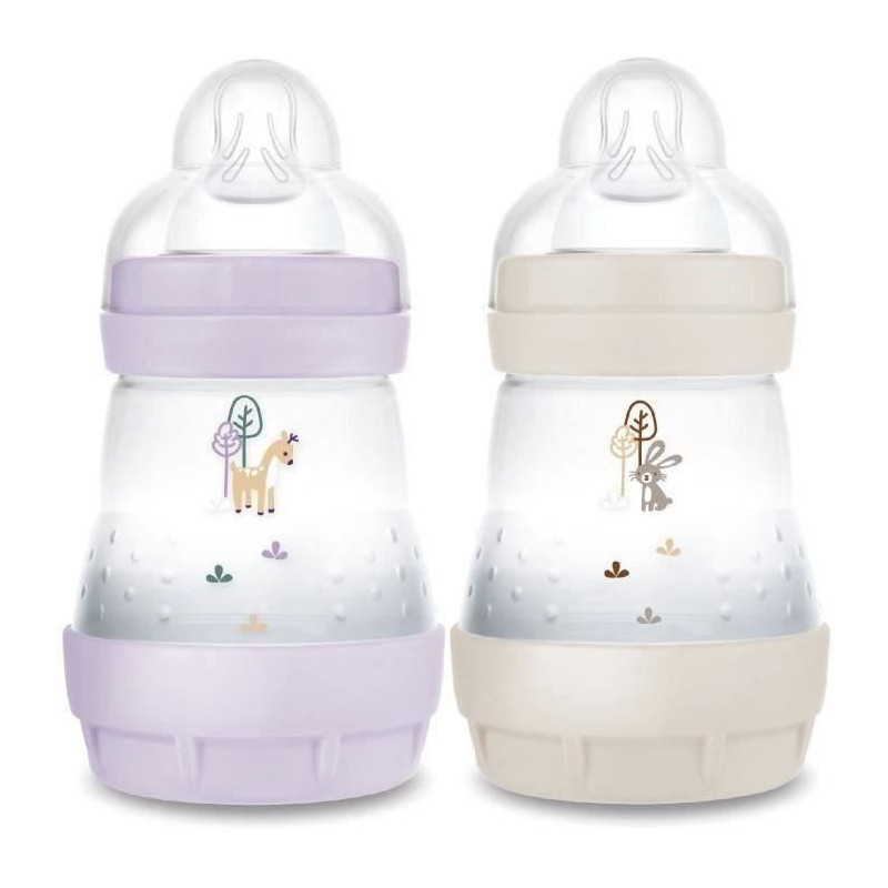 Set of 2 Baby Bottles - MAM - Easy Start - Anti-colic - 160 ml - Teat