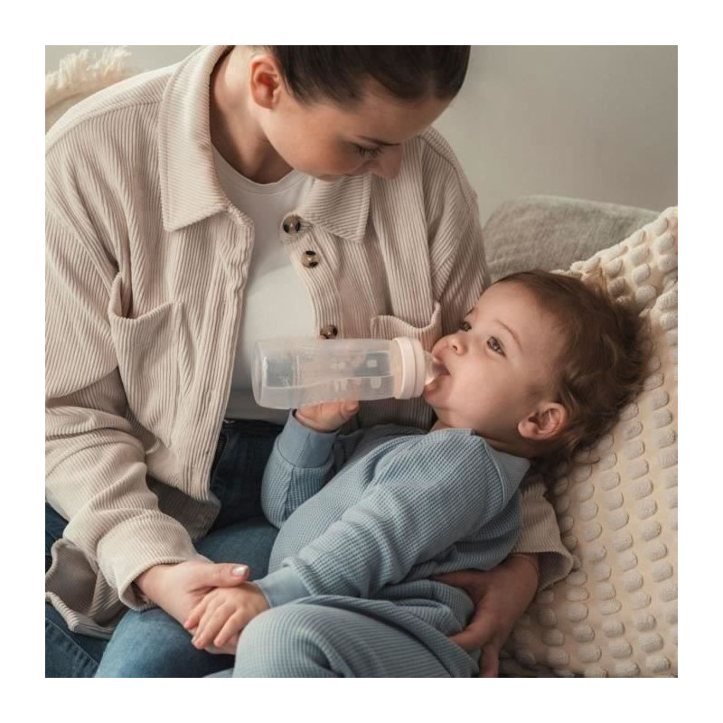 Baby bottle - MAM BABY - Easy Active - +6 months - 330 ml - X flow tea