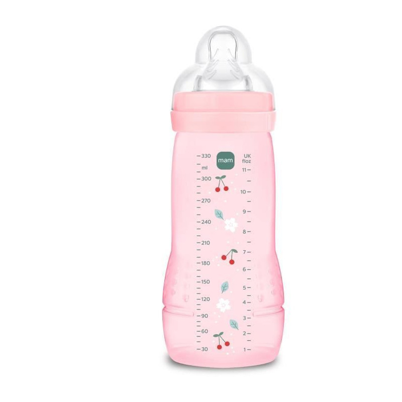 Baby bottle - MAM BABY - Easy Active - +6 months - 330 ml - X flow tea