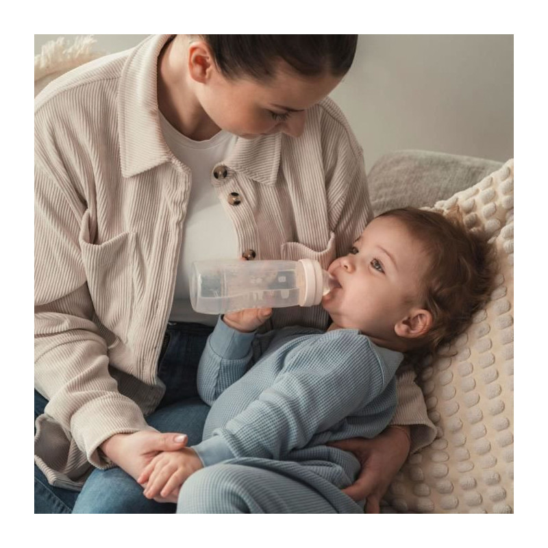 Baby bottle - MAM BABY - Easy Active - +6 months - 330 ml - X flow tea