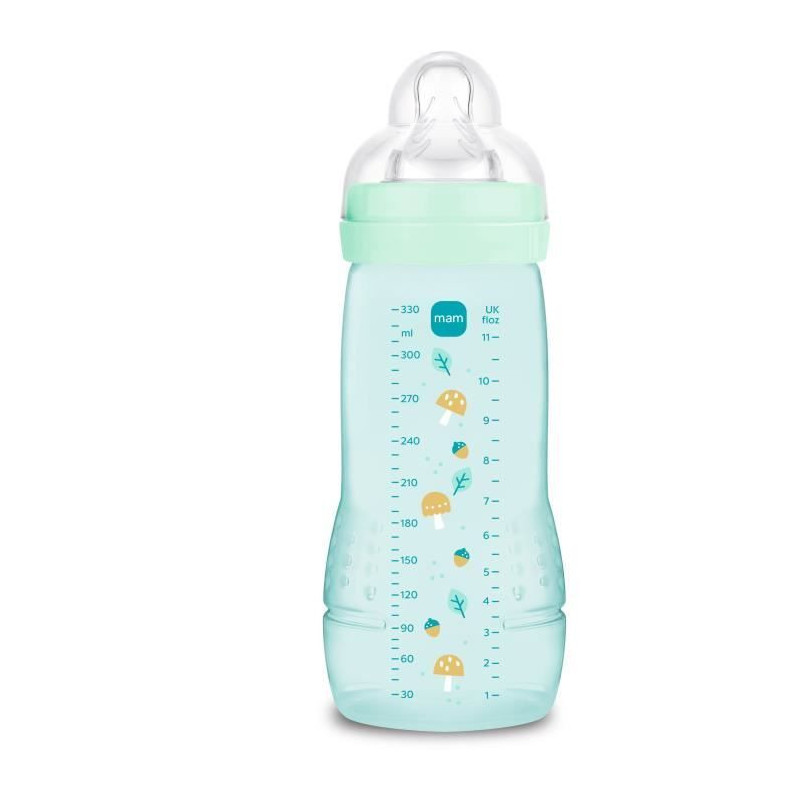 Baby bottle - MAM BABY - Easy Active - +6 months - 330 ml - X flow tea