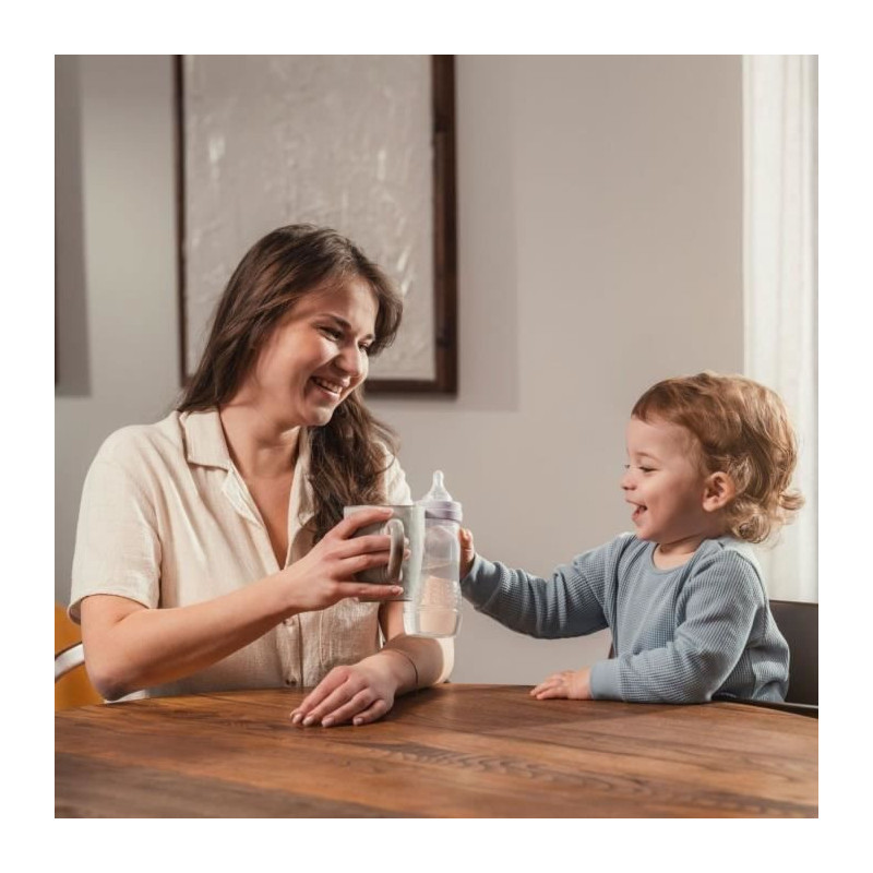 Set of 2 Bottles - MAM BABY - Easy Active - +6 months - 330 ml - X flo