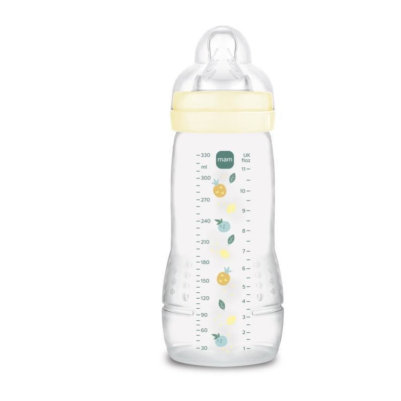 Baby bottle - MAM BABY - Easy Active - +6 months - 330 ml - X flow tea