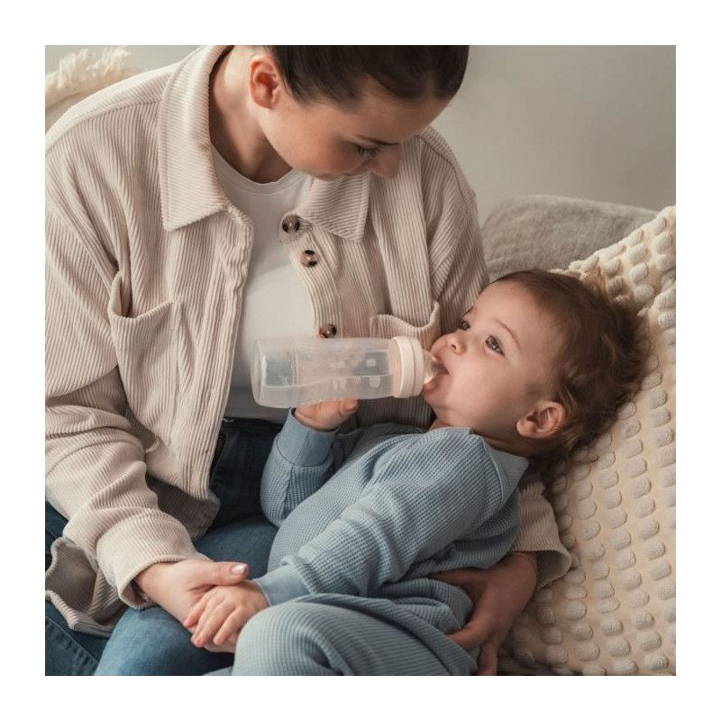 Baby bottle - MAM BABY - Easy Active - +6 months - 330 ml - X flow tea