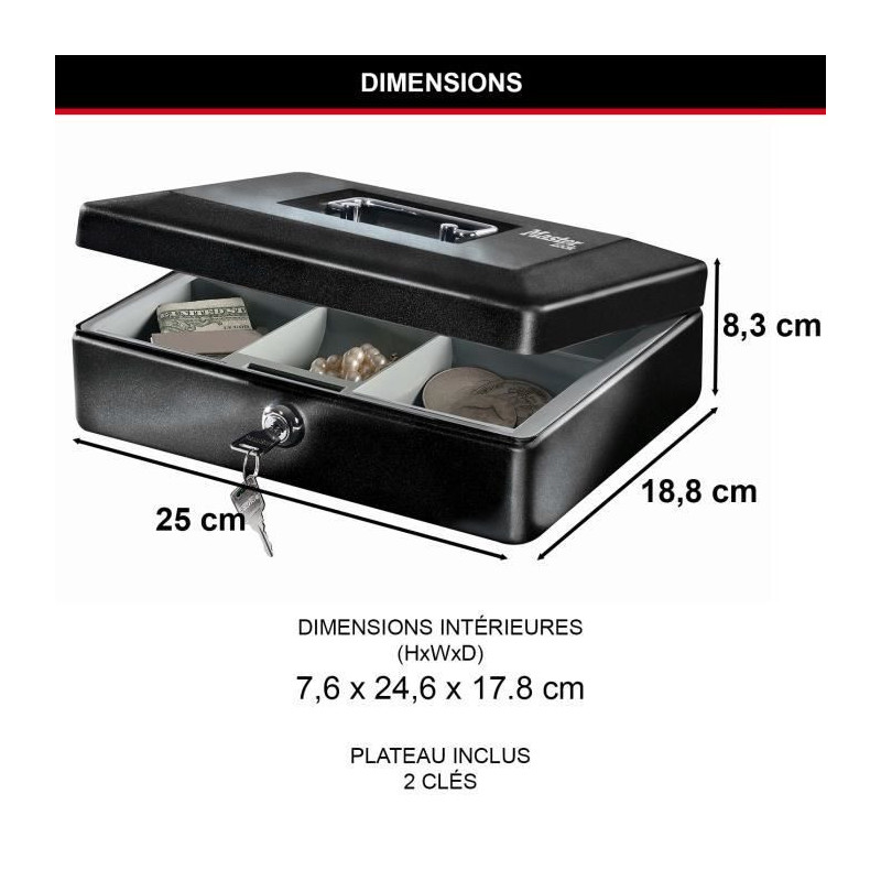 MASTER LOCK Coin safe 8 compartments