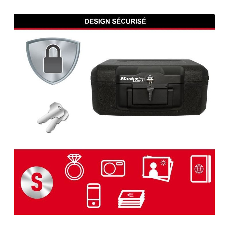 Master Lock Small safe with fire protection L1200