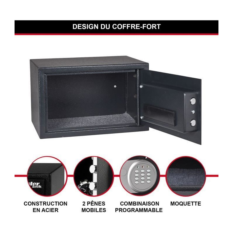 MASTER LOCK Safe with programmable electronic combination - 16 L