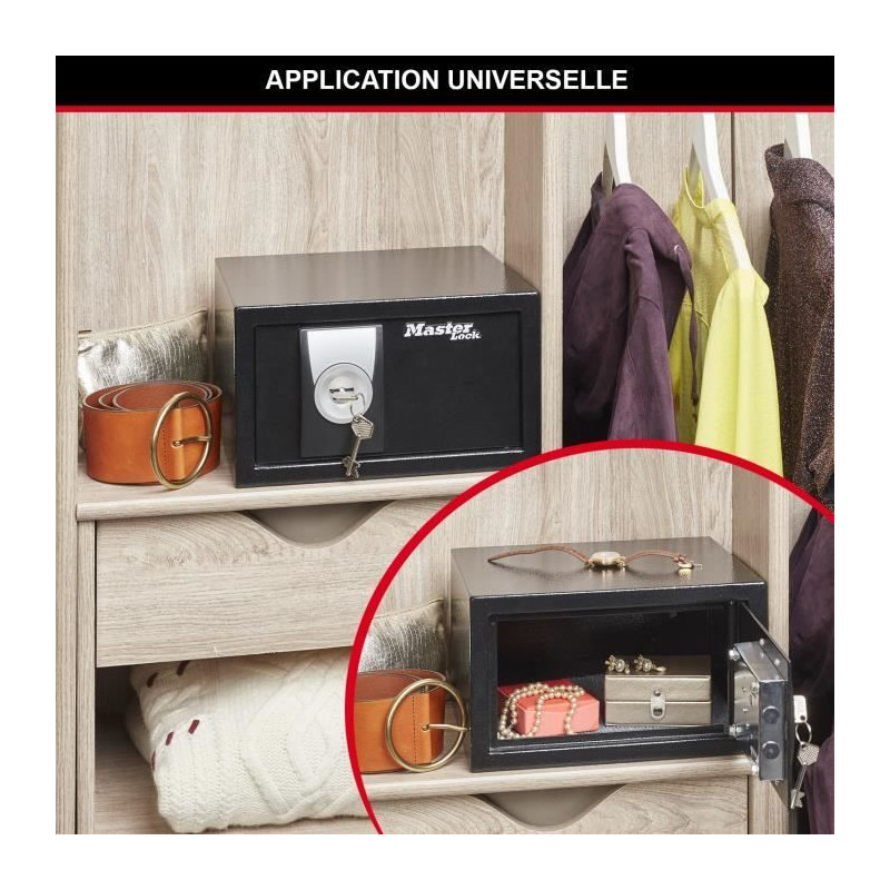 Master Lock Small safe has key x031ml