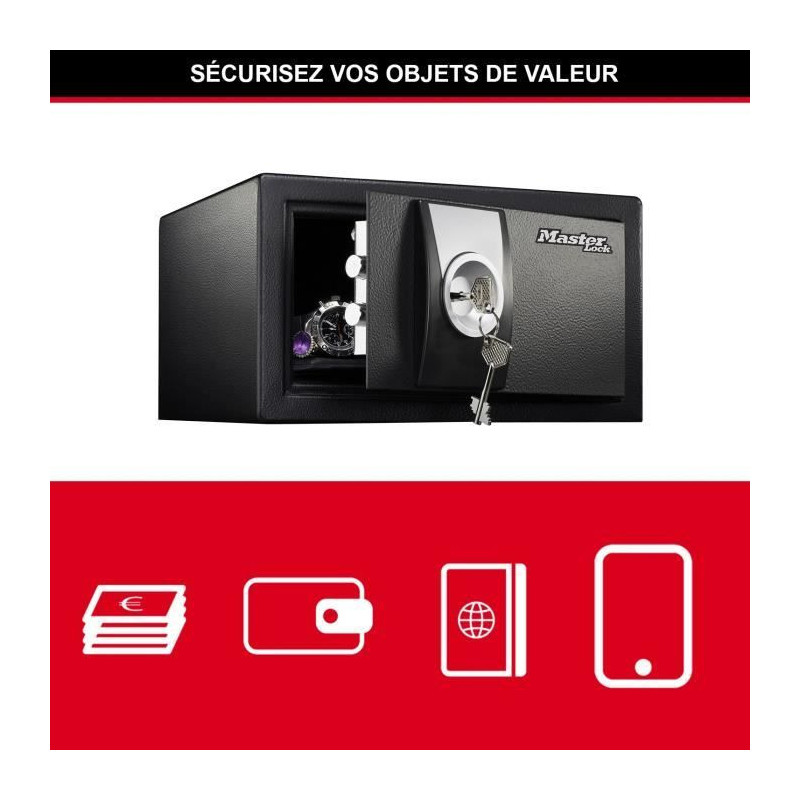 Master Lock Small safe has key x031ml