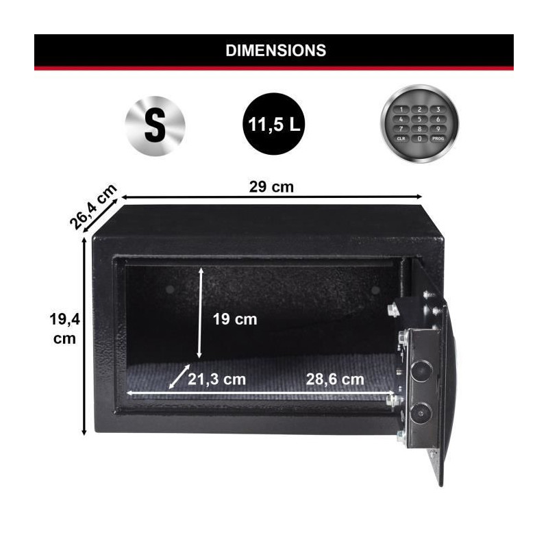 Master Lock X041ML 11L - Electronic lock - Ideal for jewelry, identity