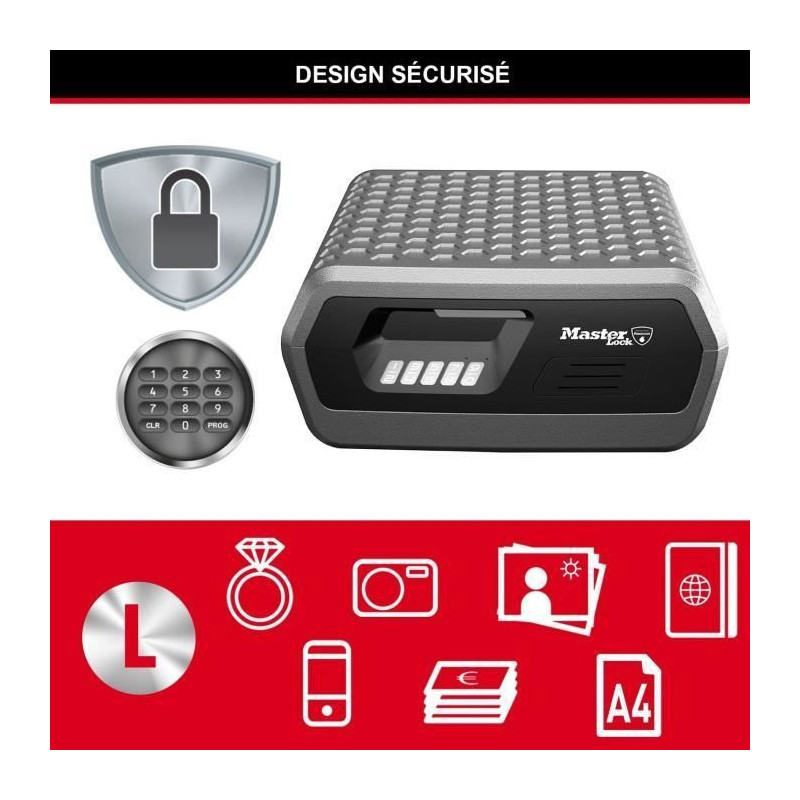 MASTER LOCK Safety lining / Safe - Fireproof and waterproof - Electron