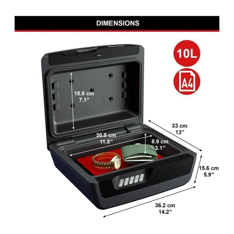 MASTER LOCK Safety lining / Safe - Fireproof and waterproof - Electron