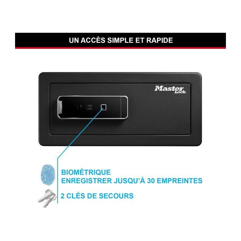 Master Lock LX110Beurhro Biometric safe to protect goods from values,
