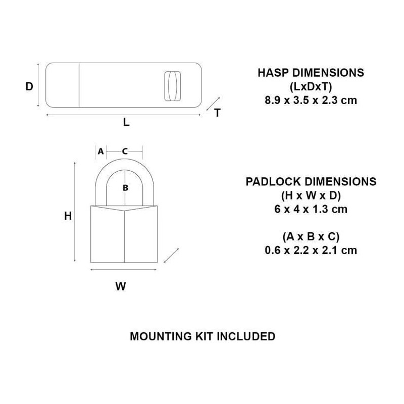 MASTERLOCK Pack moraillon + chains