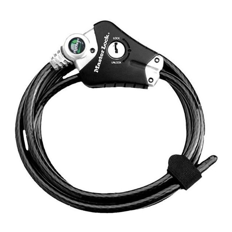 MASTER LOCK Patented anti-theft cable adjustable from 30 cm to 1.8 m
