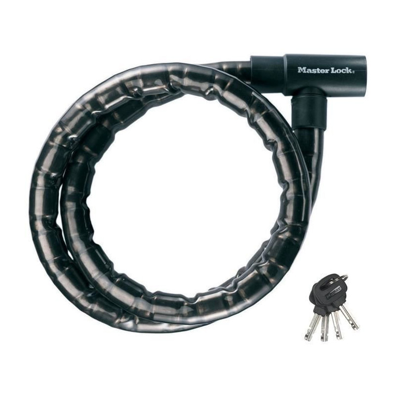 Master Lock 8115EURDPS Steel Keyed Cable Lock - Black
