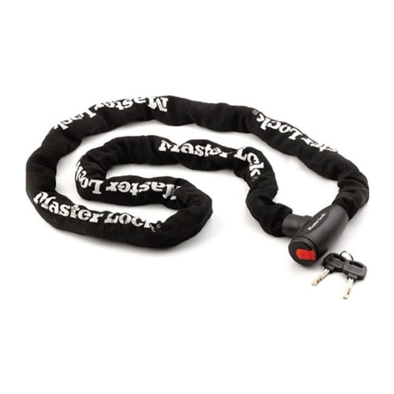 MASTER LOCK Motorcycle Chain Lock - 2 m chain - Ideal for Motorcycles