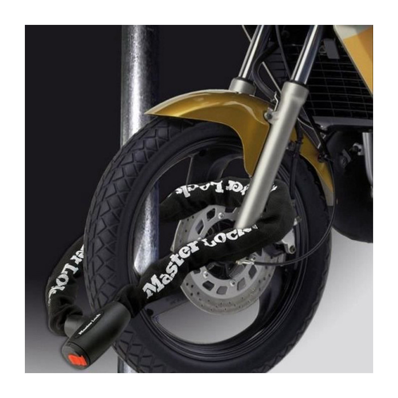 MASTER LOCK Motorcycle Chain Lock - 2 m chain - Ideal for Motorcycles