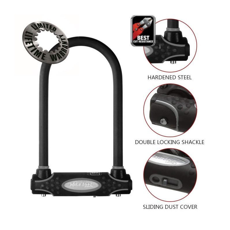 MASTER LOCK Bicycle Lock U - Key - Bikes, Electric Bikes, MTB