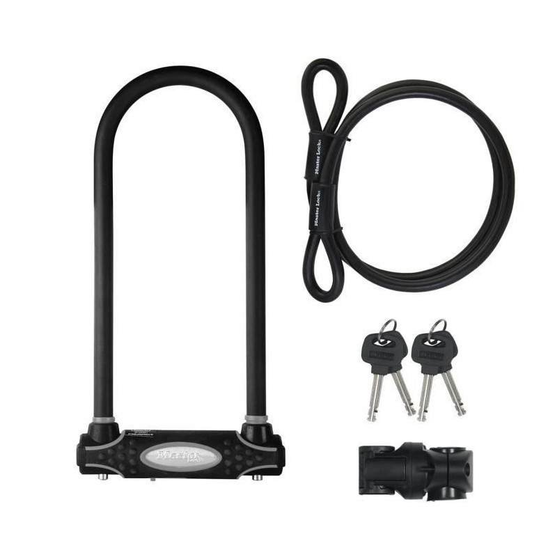 MASTER LOCK U-Lock with Cable - Keyed - XL Model