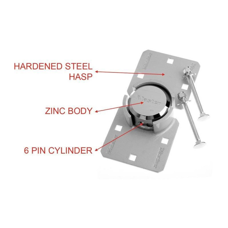 Padlock for Van Door - MASTER LOCK - 736EURD - Round Padlock + Hasp