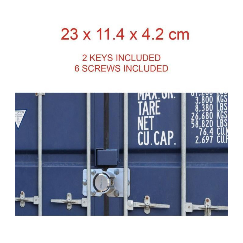 Padlock for Van Door - MASTER LOCK - 736EURD - Round Padlock + Hasp