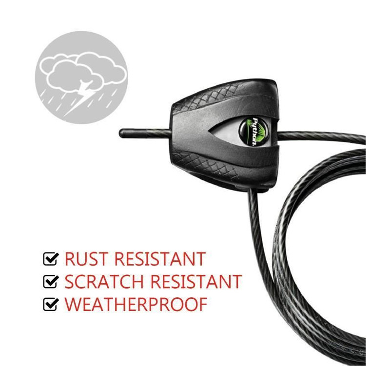 Master Lock 8417EURDPRO Patented anti-theft cable adjustable from 30 c