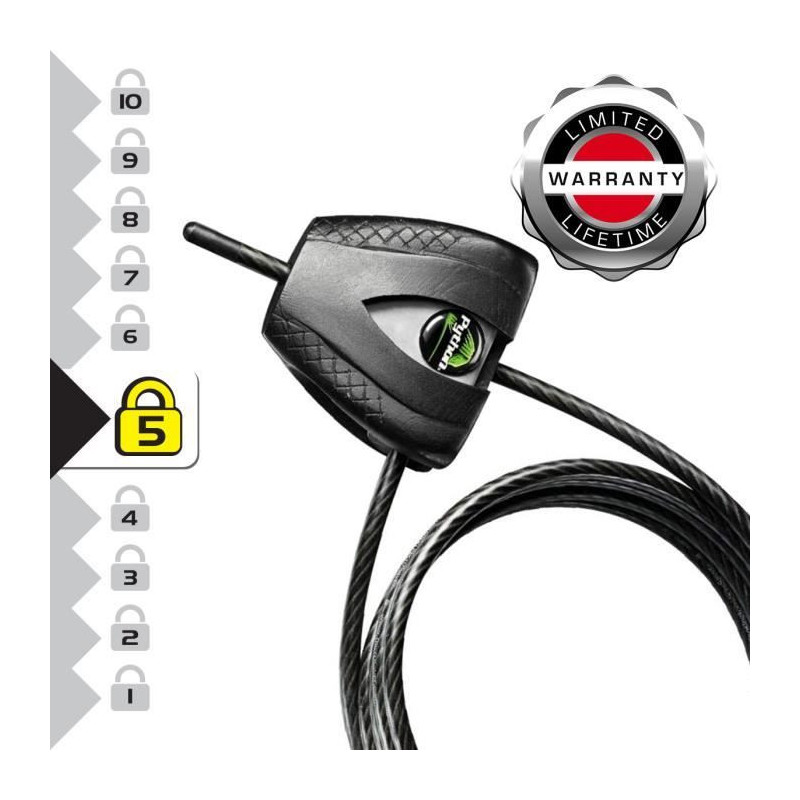 Master Lock 8417EURDPRO Patented anti-theft cable adjustable from 30 c